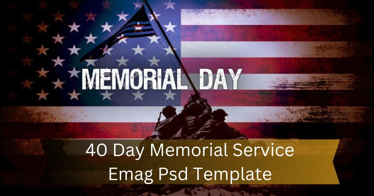 40 Day Memorial Service Emag Psd Template