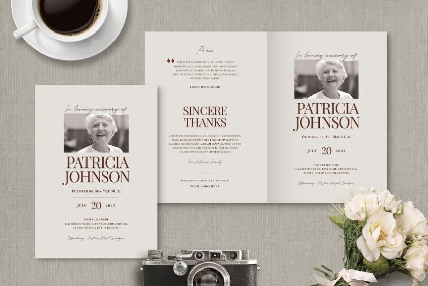 How do I access a 40 Day Memorial Service eMag PSD Template